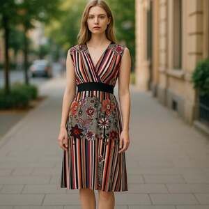 Boutique Kitty Sexy Yet Classy V-Neck Dress Size S